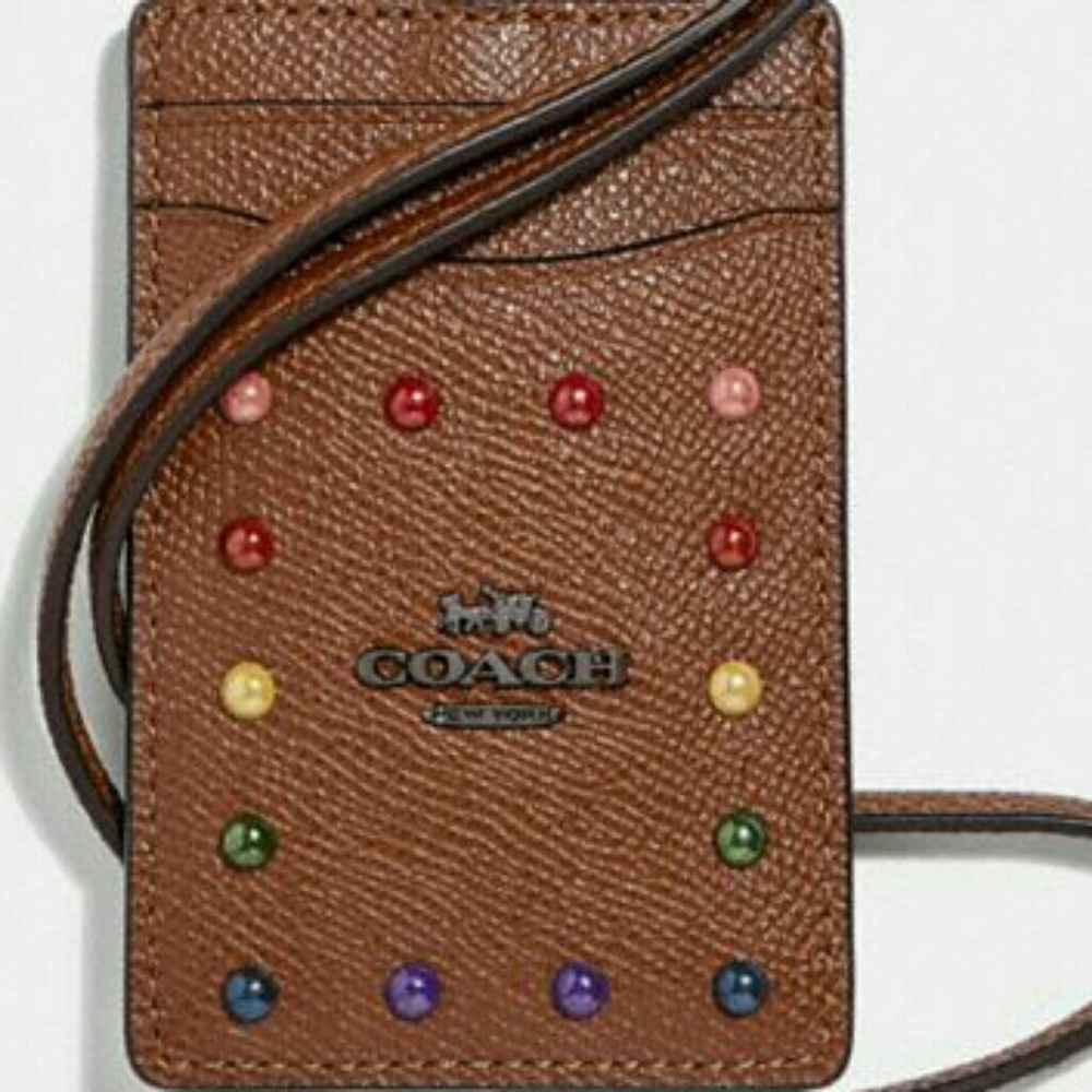 💚ID LANYARD WITH RAINBOW RIVETS💚 - Picture 2 of 5
